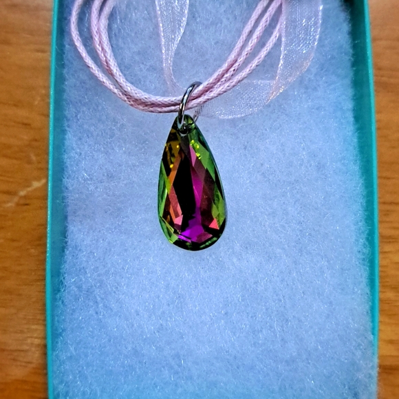 Jewelry - Springtime Rose Crystal Marquise Necklace